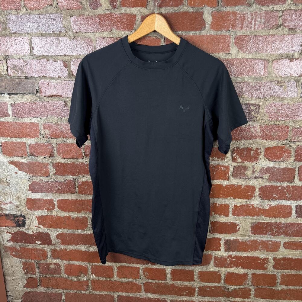 Virtus Outdoor Group Shirt Mens XL Black MITUSA Short Sleeve Performance Workout